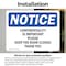 Signmission Confidentiality Is Important Please Keep, 14 in W x Rectangle, Vinyl Decal OS-2PACK-NS-D-1014-L-10775 - alternate 2